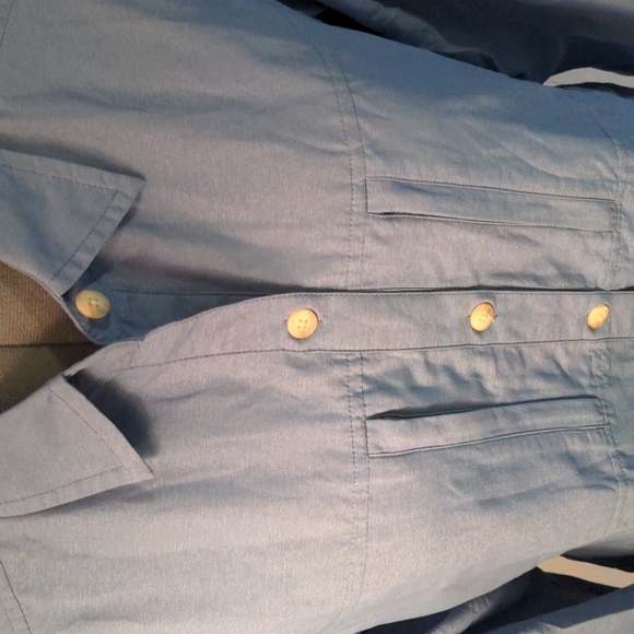 Exofficio Long sleeve Button Up - Women's Medium - Light Blue - Picture 2 of 7